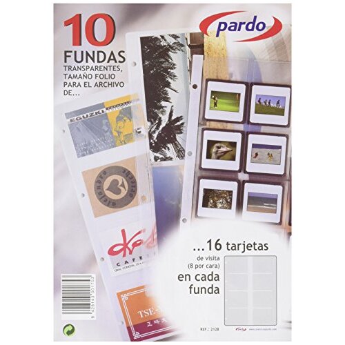 Pack 10 fundas adicionales para tarjetero de visita Pardo Pack 10 fundas adicionales para tarjetero de visita Pardo