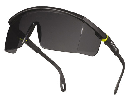 Gafas de seguridad de policarbonato ahumado antirrayado uv400