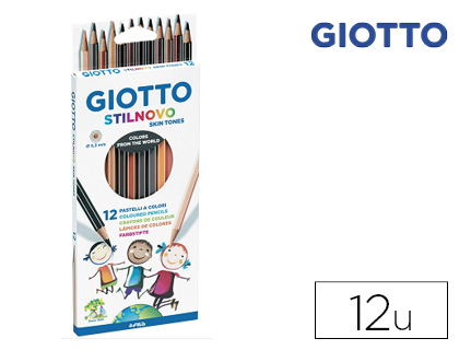 Giotto Stilnovo SKIN Tones, lápices de colores, caja 12 unidades