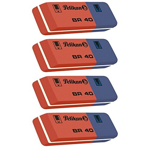 Goma de borrar Pelikan BR 80 "Blue & Red" para papel y tinta Goma de borrar Pelikan BR 80 "Blue & Red" para papel y tinta
