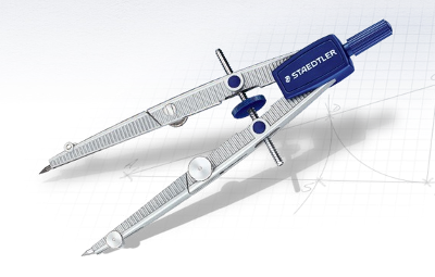 Compás Staedtler Noris Club con rueda central 550 01