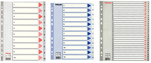 celos Fundir Guante Tipos de separadores numéricos y alfabéticos para archivadores | Ofistore