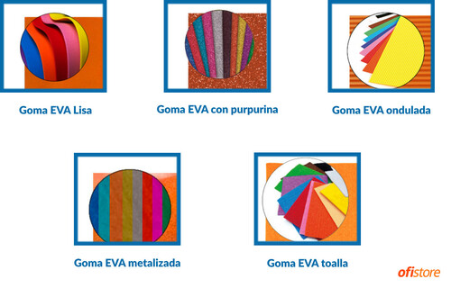 Tipos de goma EVA