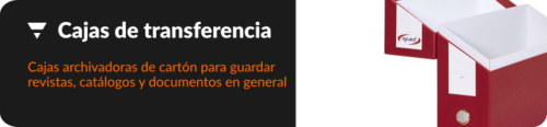 Cajas de transferencia para archivar documentos