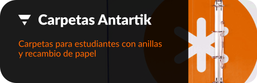 Carpetas Antartik de anillas para uso escolar