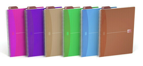 Cuadernos tapa plastico