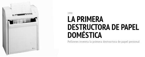 Invencion destructora papel personal Fellowes