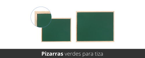 Pizarras verdes para usar con tiza