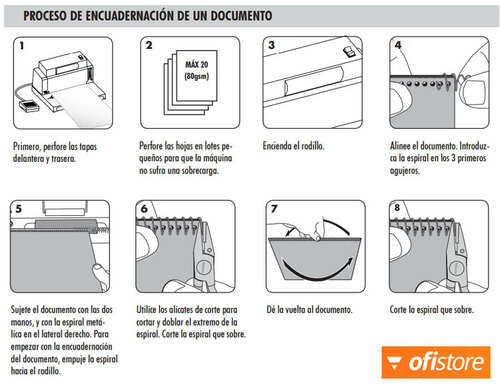 Encuadernación  documento Fellowes E200R