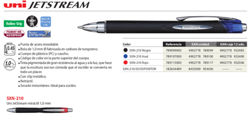 Bolígrafo JetStream SX210