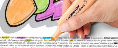 Subrayadores fluorescentes pastel Staedtler