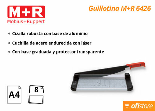 Guillotina de palanca Mobius Ruppert 6426 para cortar fotografías