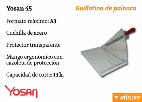 Guillotina de papel profesional Yosan 45