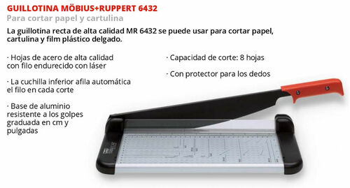 Guillotina de papel con base de aluminio