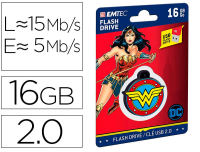 Llavero con memoria USB 2.0 16 GB Emtec Wonder Woman