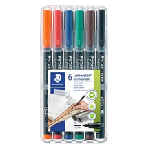 Rotuladores permanentes Staedtler Lumocolor 317 WP6