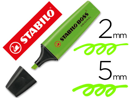 Marcador Stabilo Boss Original Verde