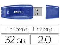 Memoria flash Emtec C410 USB 32 GB/2.0 azul