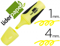 Mini marcador fluorescente Liderpapel amarillo