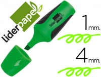 Mini marcador fluorescente Liderpapel verde