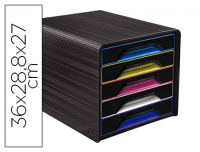 Módulo CEP Smoove 5 cajones negro/multicolor