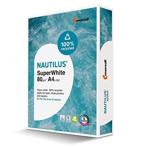 Papel reciclado Mondi Nautilus A4 de 80 g/m²caja de 5 paq 500 h Papel reciclado Mondi Nautilus A4 de 80 g/m²caja de 5 paq 500 h