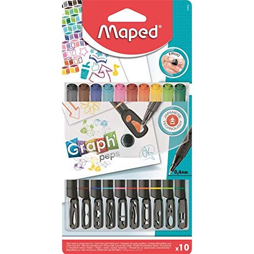 Rotuladores fineliner Maped Graph Peps Rotuladores fineliner Maped Graph Peps