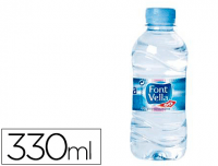 Agua mineral Font Vella, botella 33 cl