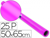 Papel charol rosa fuerte Sadipal en rollo 25h 50x65