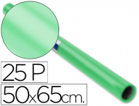 Papel charol verde claro Sadipal en rollo 25h 50x65