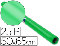 Papel charol verde oscuro Sadipal en rollo 25h 50x65