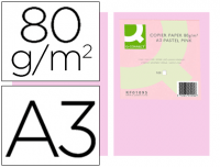 Papel color q-connect Din A3 rosa paquete de 500 hojas