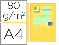 Papel color q-connect Din A4 amarillo paquete de 500 hojas