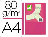Papel color q-connect Din A4 rosa neon paquete de 500 hojas