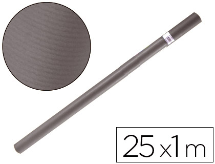 Papel Kraft de embalar gris ferro en rollo 100 cm×25 m
