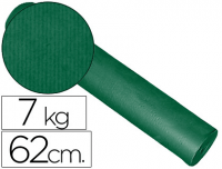 Papel kraft liso impresma 62 cm, verde, 7 kg