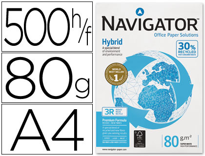 Navigator Hybrid A4 80g, paquete 500h