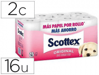 Paquete 16 Rollos papel higiénico Scottex
