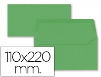 Paquete 9 sobres americanos 110x220 de color verde acebo