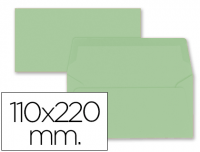 Paquete 9 sobres americanos 110x220 de color verde