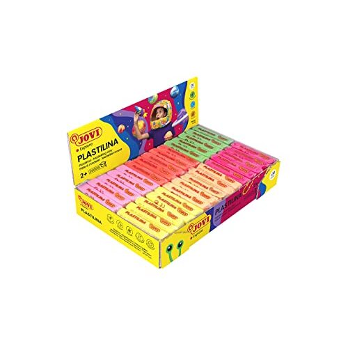 Caja 30 plastilinas fluorescentes en colores surtidos - Jovi 70F Caja 30 plastilinas fluorescentes en colores surtidos - Jovi 70F