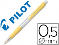 Portaminas Pilot Super Grip H-185, mina 0.5 mm HB, color amarillo