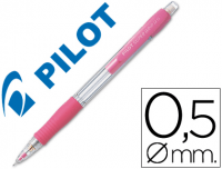 Portaminas Pilot Super Grip H-185, mina 0.5 mm HB, color rosa