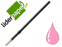 Recambio bolígrafo Liderpapel Gummy 1 mm rosa
