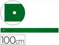 Regla Faber-Castell calidad dibujo técnico, verde 100 cm