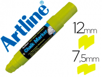 Rotulador para pizarra borrable en húmedo Artline 12 mm amarillo