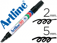 Rotulador tinta permanente ArtLine 90 biselado 5 mm negro