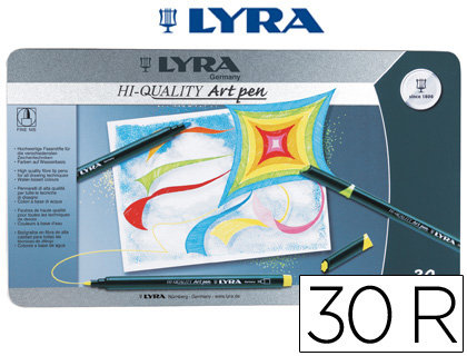 Rotuladores Lyra Hi-Quality en lata metálica