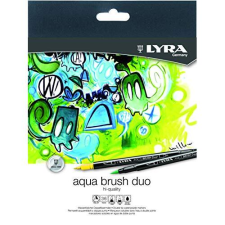 Lyra Aqua Brush Duo - Caja rotuladores para artistas, doble punta: fina de 1 mm y pincel 1-5 mm, 36 colores surtidos