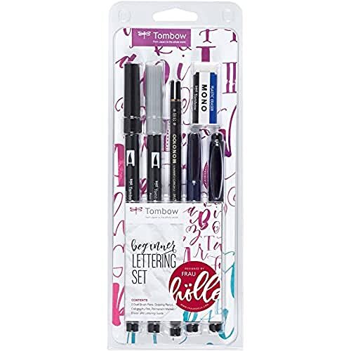 Set 6 rotuladores Tombow para lettering y caligrafía, para principiantes Set 6 rotuladores Tombow para lettering y caligrafía, para principiantes